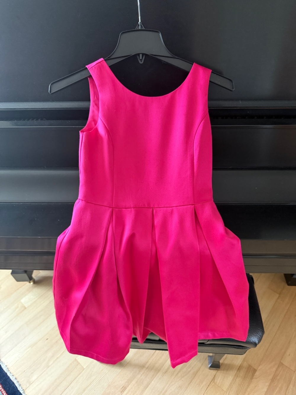 Ruby and Bloom Girls' Bright Pink Sleeveless Pleated Formal Dress